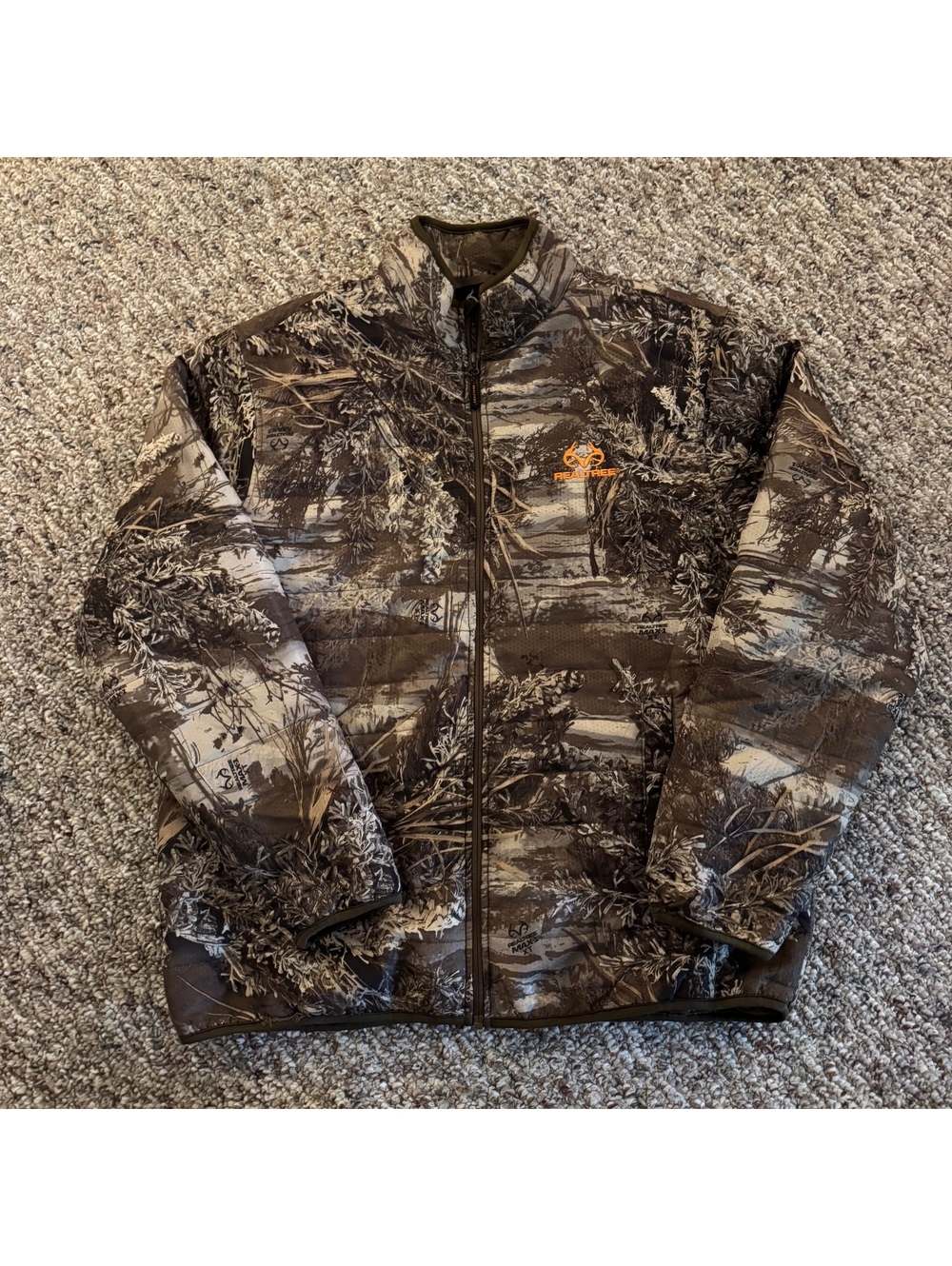 Realtree Edge Camo Insulated Full-Zip Hunting Jacket Size Large